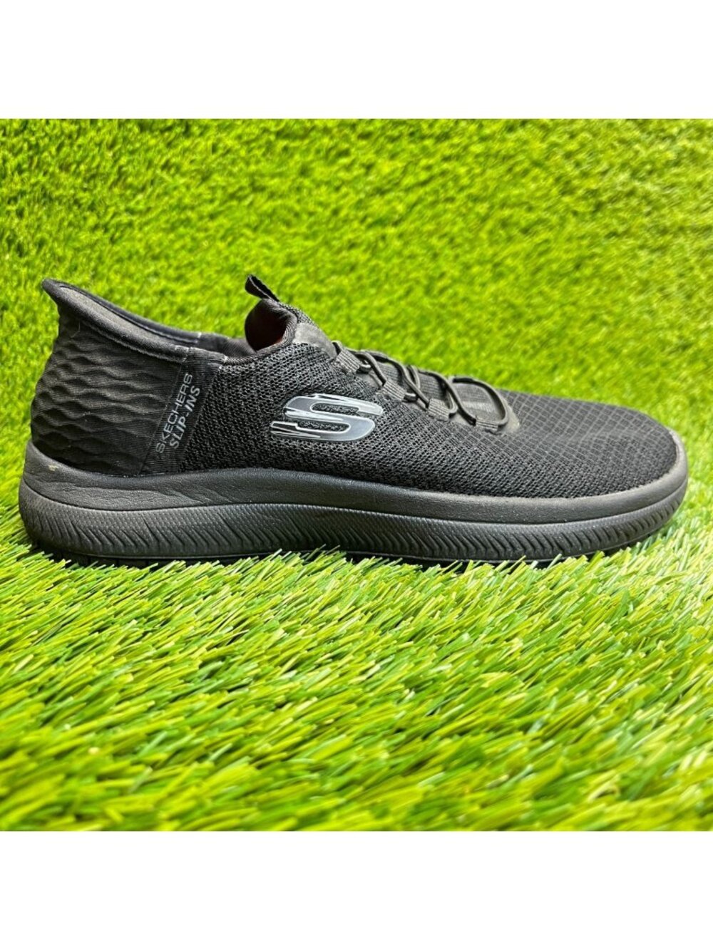 Skechers Summits Enslee Womens Size 6.5 Black Slip Resistant Work Shoes Sneakers